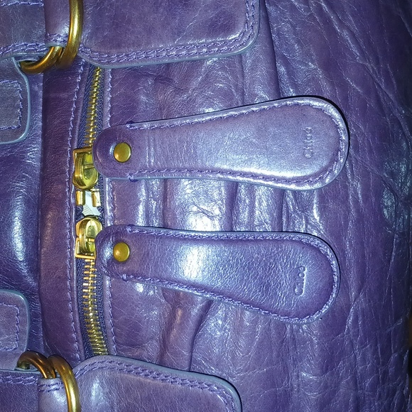 Chloe euc authentic vintage genuine leather oversized handbag - Picture 3 of 17